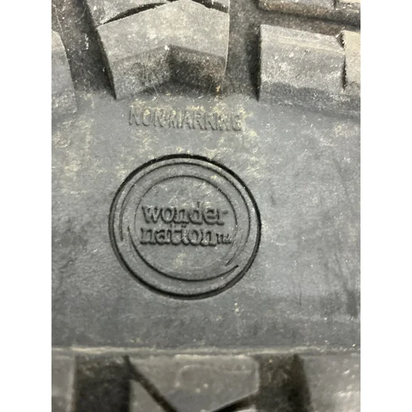 Girls Wonder Nation 4 Pull On Black Studded Chunky Heel Bootie - Picture 9 of 10